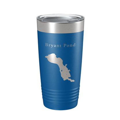 Bryant Pond Lake Christopher Map Tumbler Travel Mug Insulated Laser Engraved Coffee Cup Maine 20 oz-6