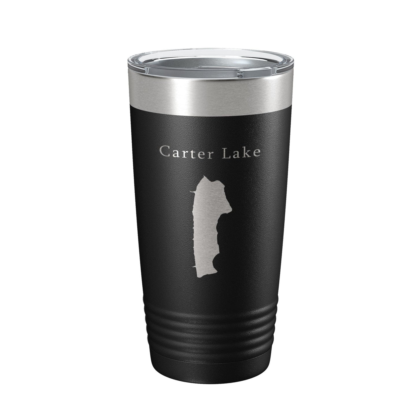 Carter Lake Map Tumbler Travel Mug Insulated Laser Engraved Coffee Cup Colorado 20 oz-0