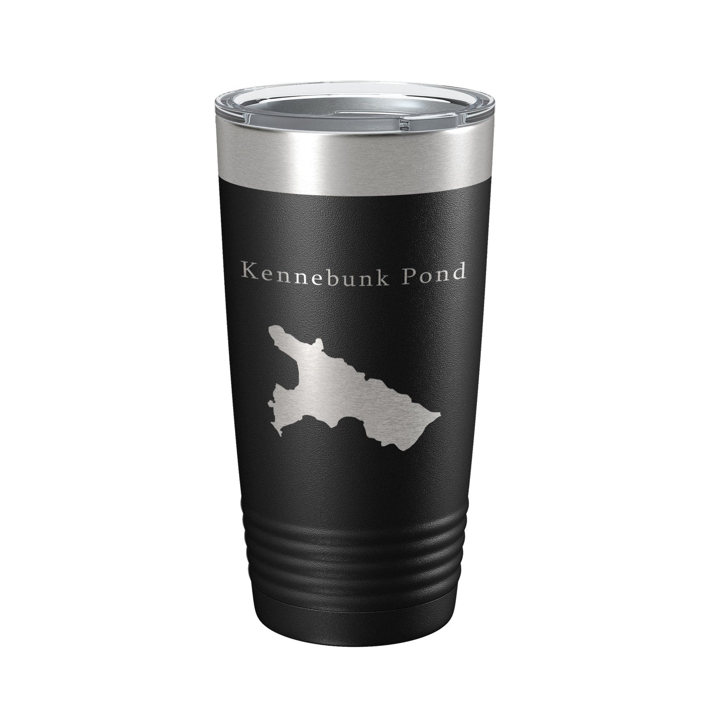 Kennebunk Pond Tumbler Lake Map Travel Mug Insulated Laser Engraved Coffee Cup Maine 20 oz-0