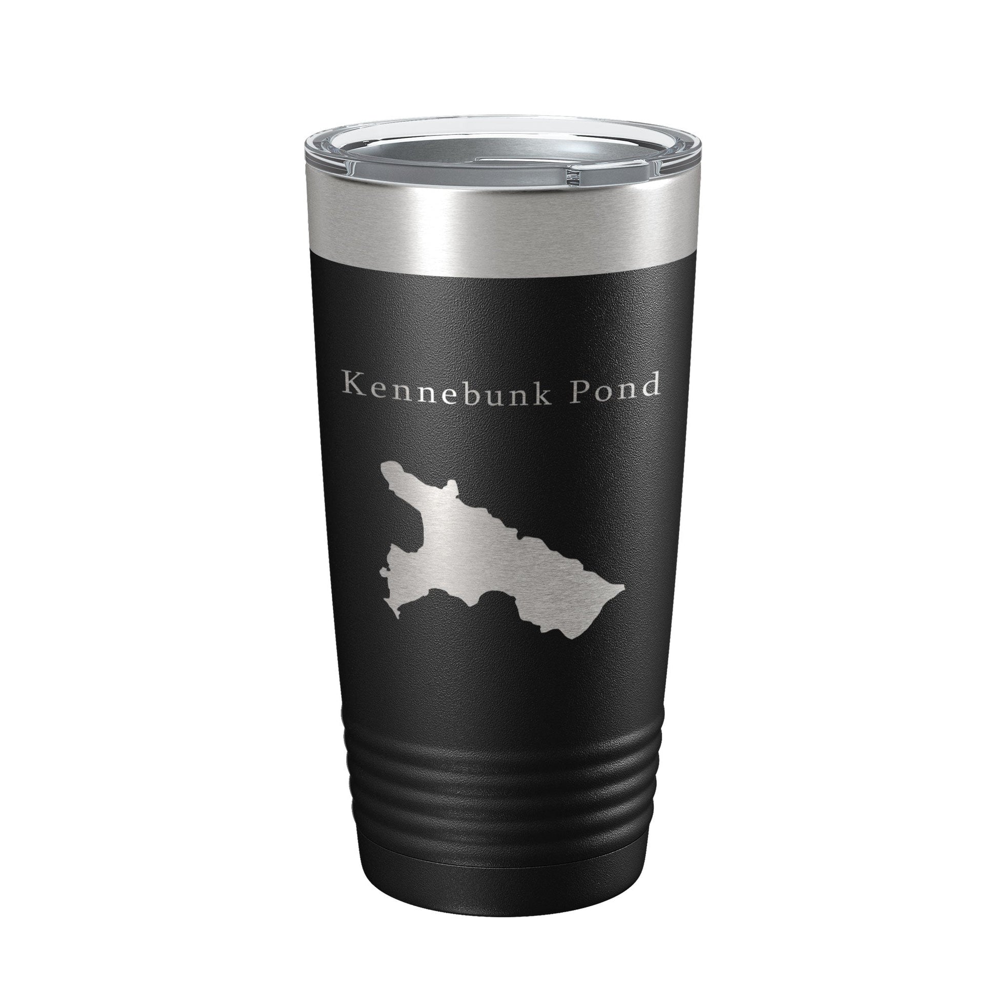 Kennebunk Pond Tumbler Lake Map Travel Mug Insulated Laser Engraved Coffee Cup Maine 20 oz-0