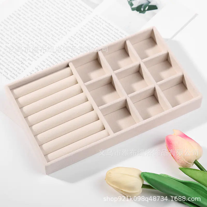 Velvet Jewelry Organizer Tray