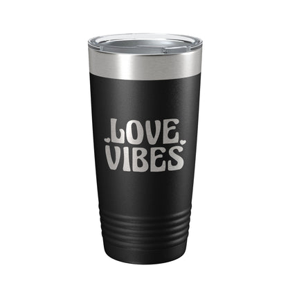 Love Vibes Tumbler Valentine's Day Travel Mug Gift Insulated Laser Engraved Coffee Cup 20 oz-5