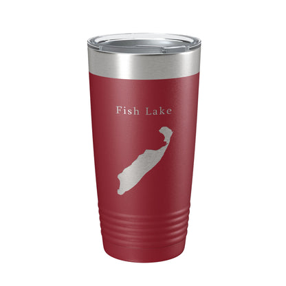Fish Lake Map Tumbler Travel Mug Insulated Laser Engraved Coffee Cup Utah 20 oz-18