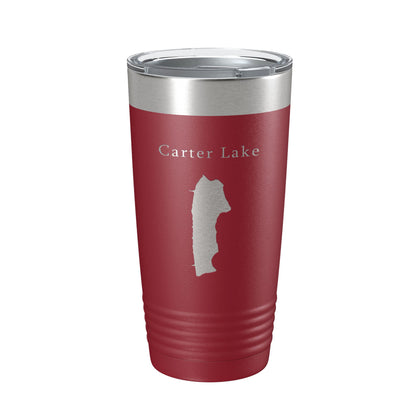 Carter Lake Map Tumbler Travel Mug Insulated Laser Engraved Coffee Cup Colorado 20 oz-18