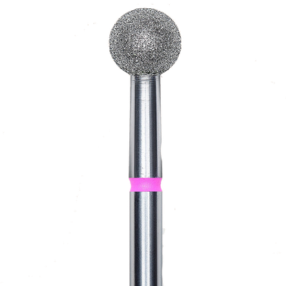 DIAMOND NAIL DRILL BIT, "BALL", RED, HEAD DIAMETER 5MM (FA01R050) - STALEKS™-1