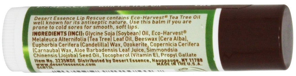 Desert Essence Lip Balm, Tea Tree Oil Rescue (24x.15 Oz)-1