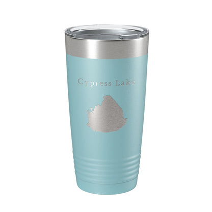 Cypress Lake Map Tumbler Travel Mug Insulated Laser Engraved Coffee Cup Kissimmee Orlando Florida 20 oz-13