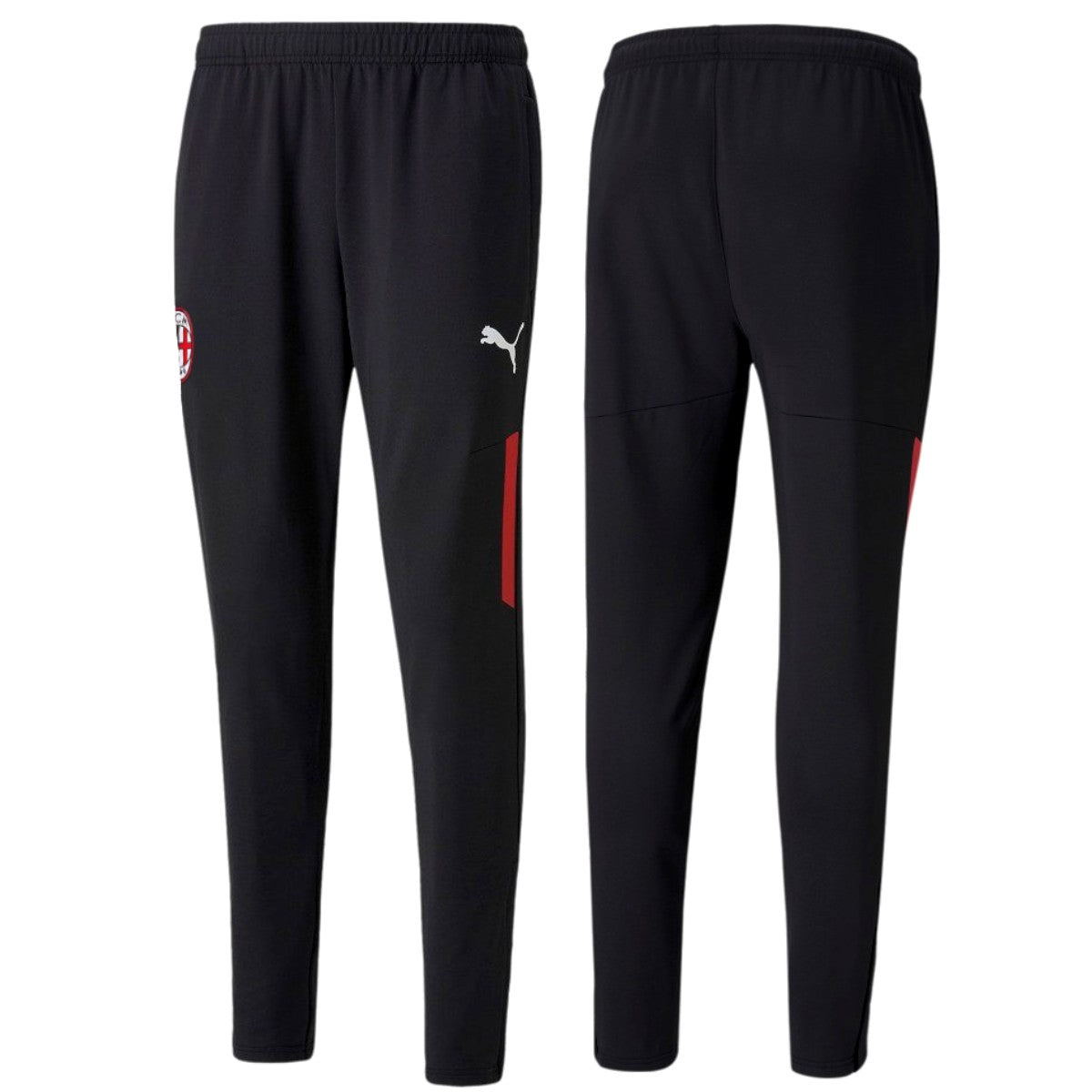 AC Milan soccer black training bench tracksuit 2021/22 - Puma-3