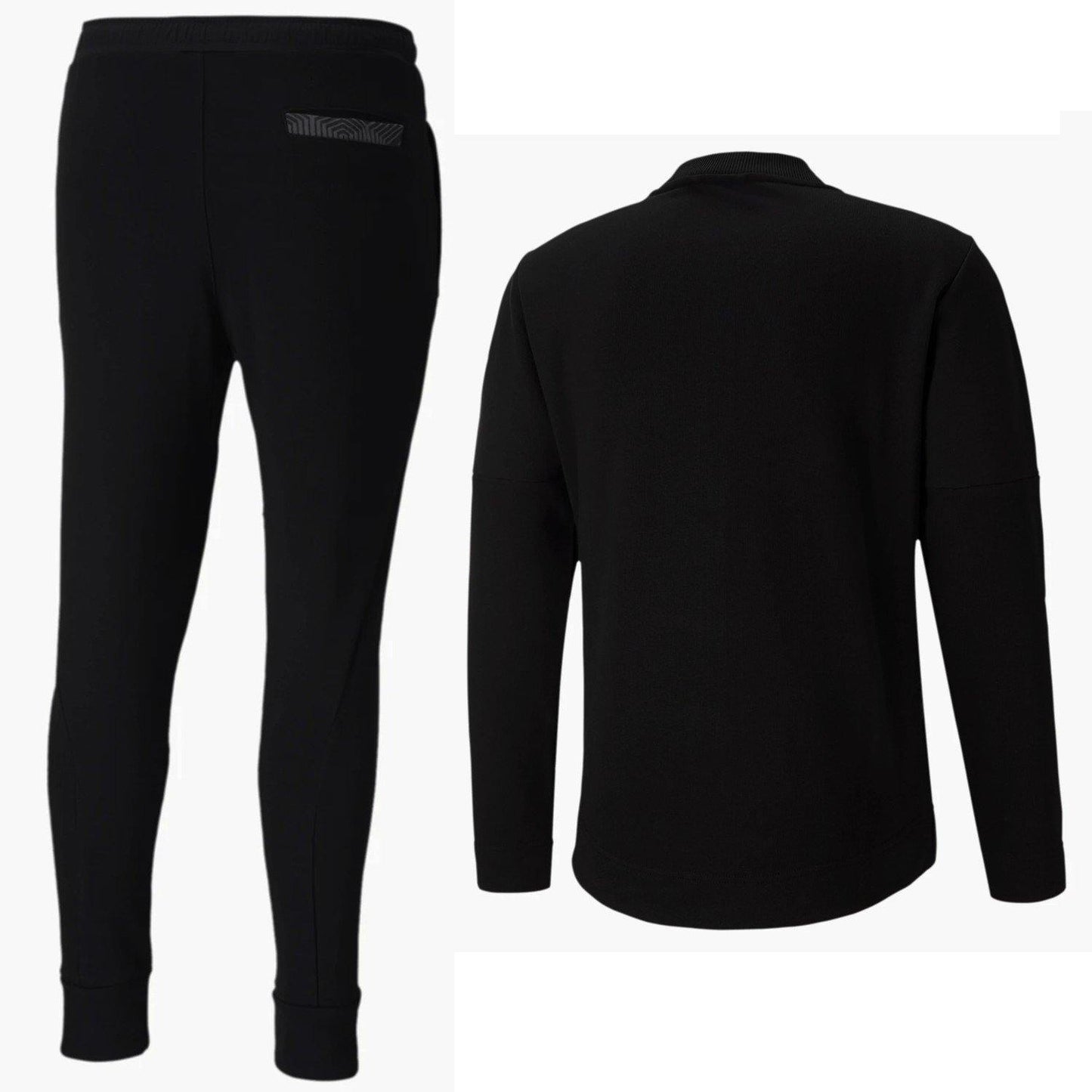 AC Milan black Casual presentation Soccer tracksuit 2020/21 - Puma-1