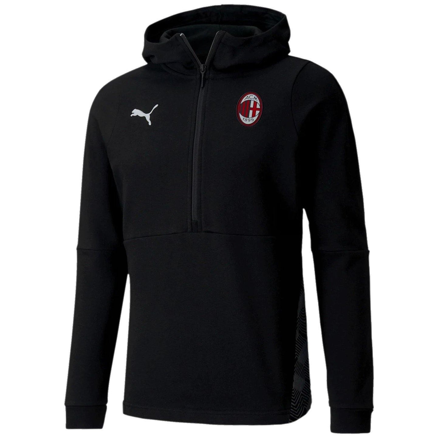 AC Milan black Casual hooded presentation tracksuit 2020/21 - Puma-2