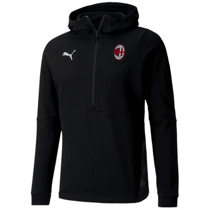 AC Milan black Casual hooded presentation tracksuit 2020/21 - Puma-2