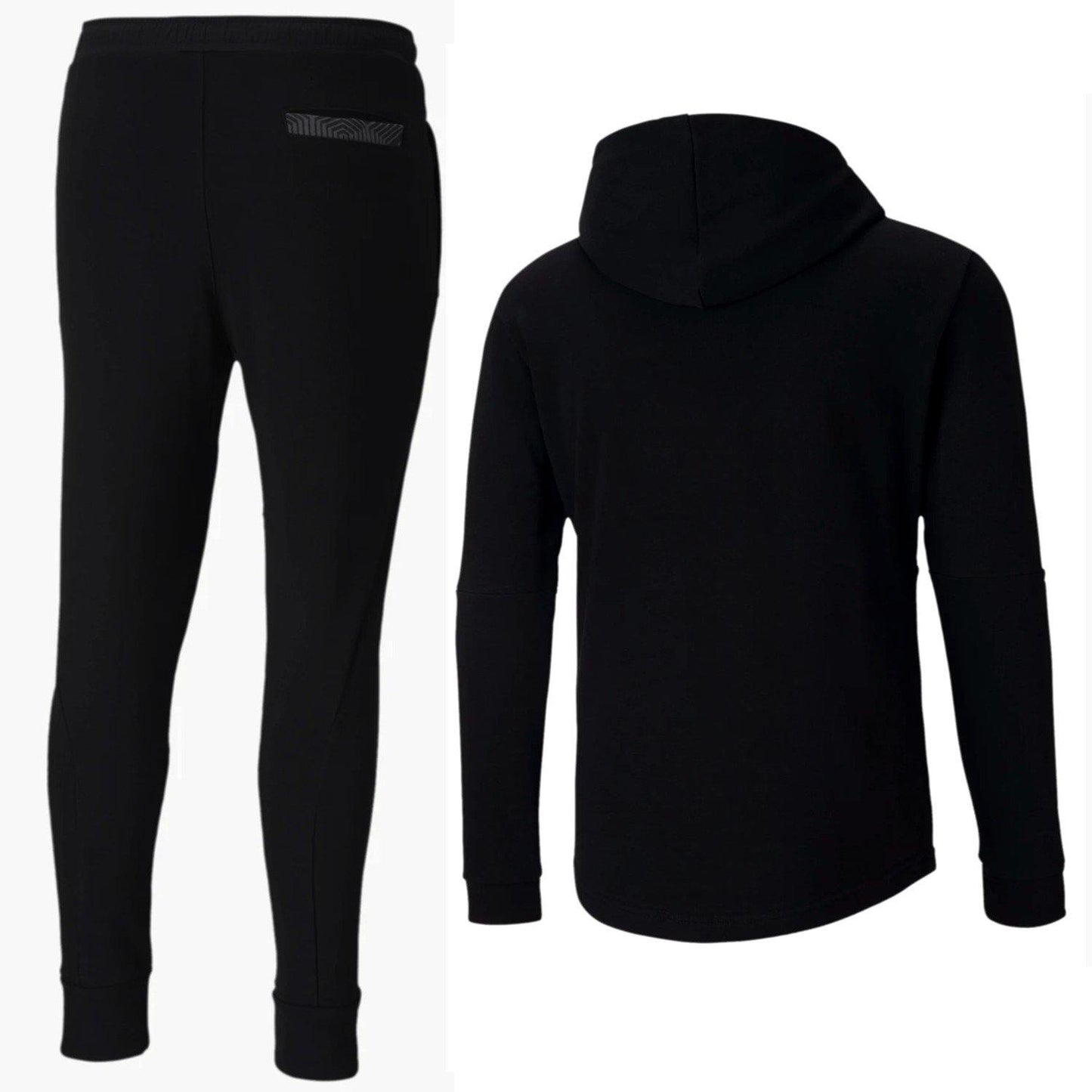 AC Milan black Casual hooded presentation tracksuit 2020/21 - Puma-1