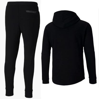 AC Milan black Casual hooded presentation tracksuit 2020/21 - Puma-1