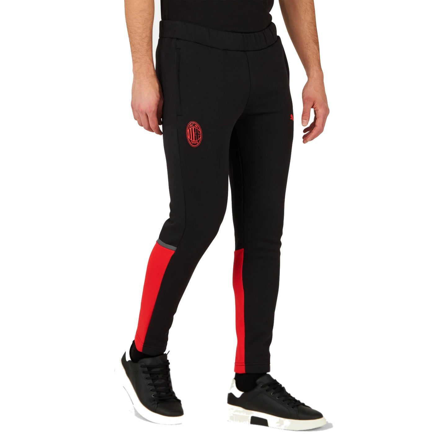 AC Milan Casual hooded presentation tracksuit 2023/24 red/black - Puma-2