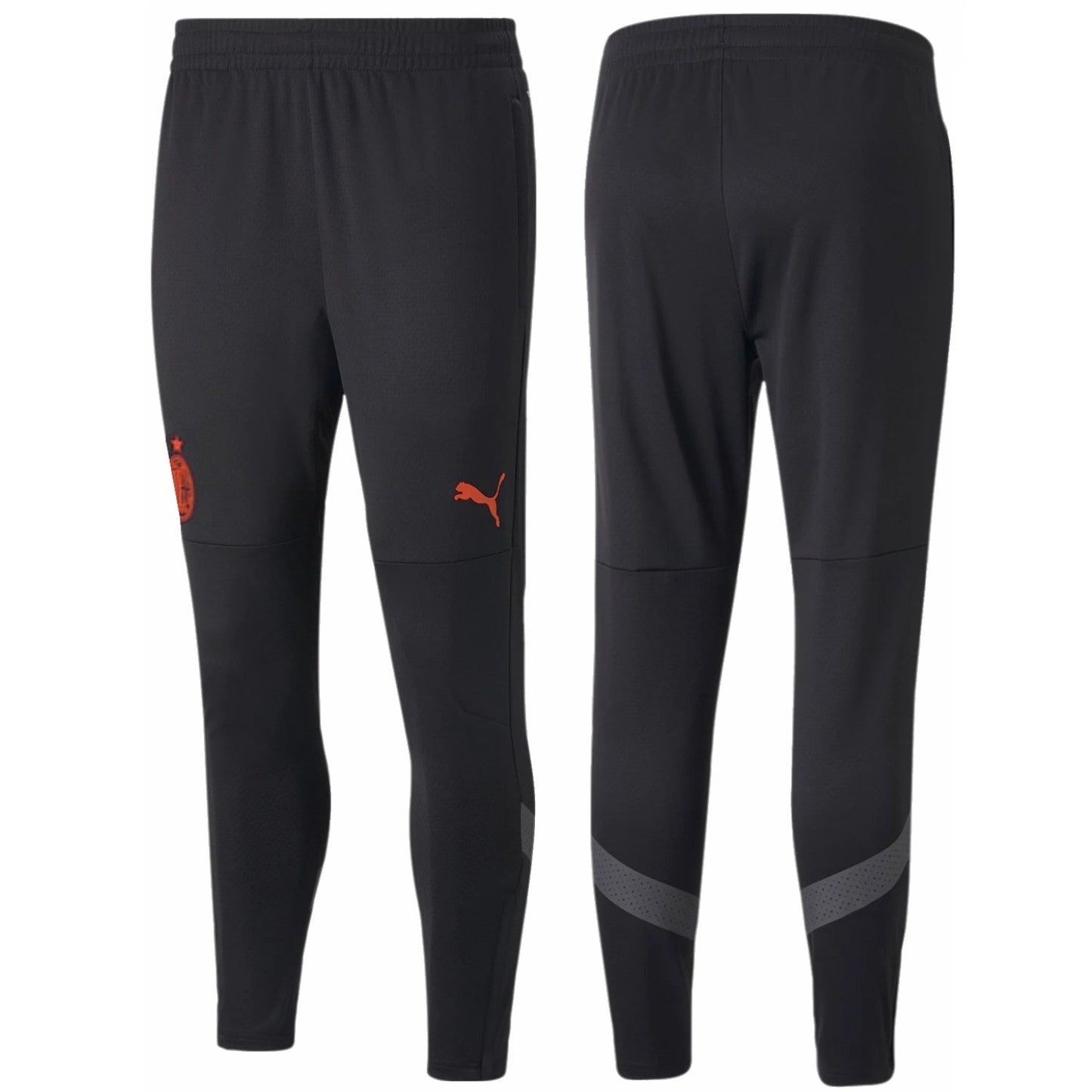 AC Milan soccer black training bench tracksuit 2022/23 - Puma-3