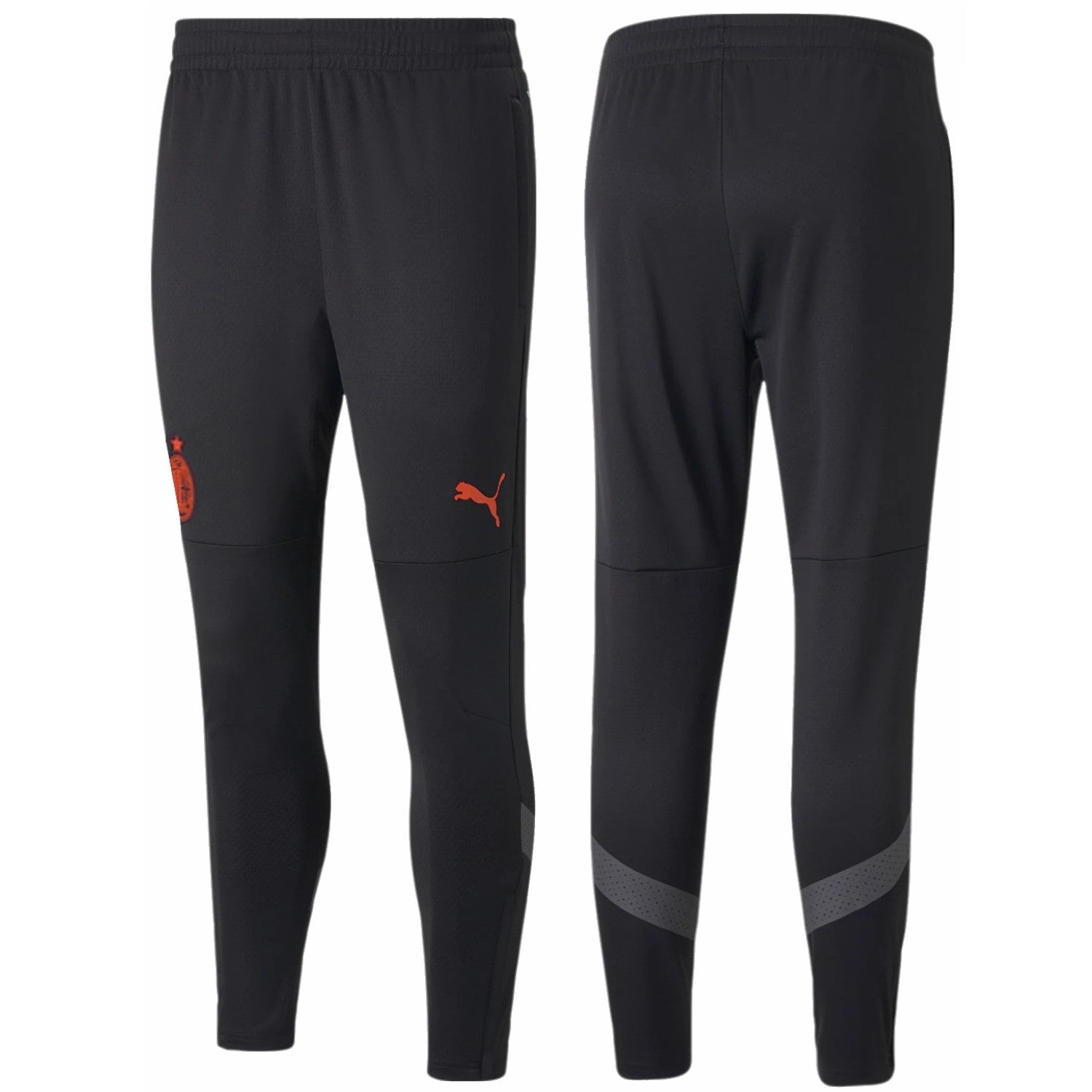 AC Milan soccer black training bench tracksuit 2022/23 - Puma-3