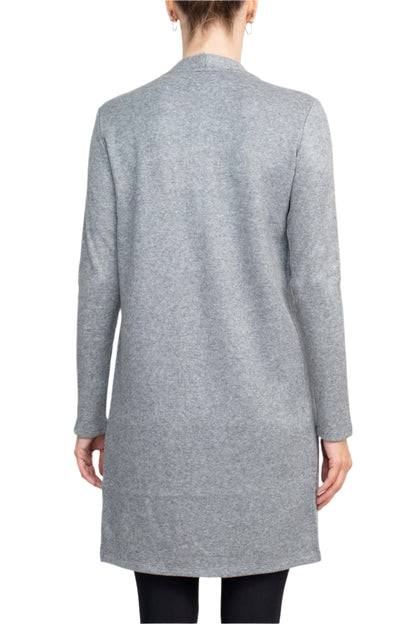 Adyson Parker Open Front Long Sleeve Long Bodied Slit Side Knit Long Cardigan-2