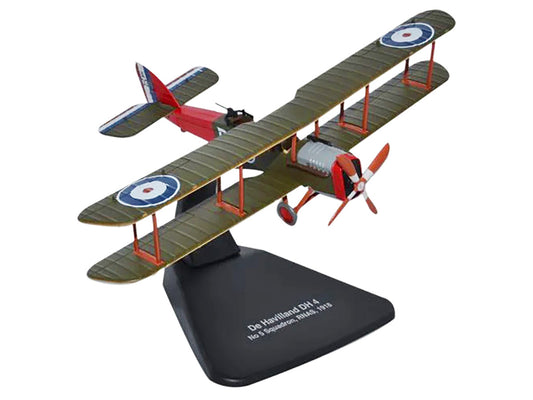 De Havilland DH4 Bomber Plane "5 Squadron Royal Naval Air Service" (1918) "Oxford Aviation" Series 1/72 Diecast Model Airplane by Oxford Diecast-0