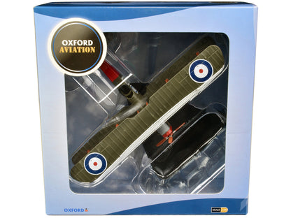 De Havilland DH4 Bomber Plane "5 Squadron Royal Naval Air Service" (1918) "Oxford Aviation" Series 1/72 Diecast Model Airplane by Oxford Diecast-1