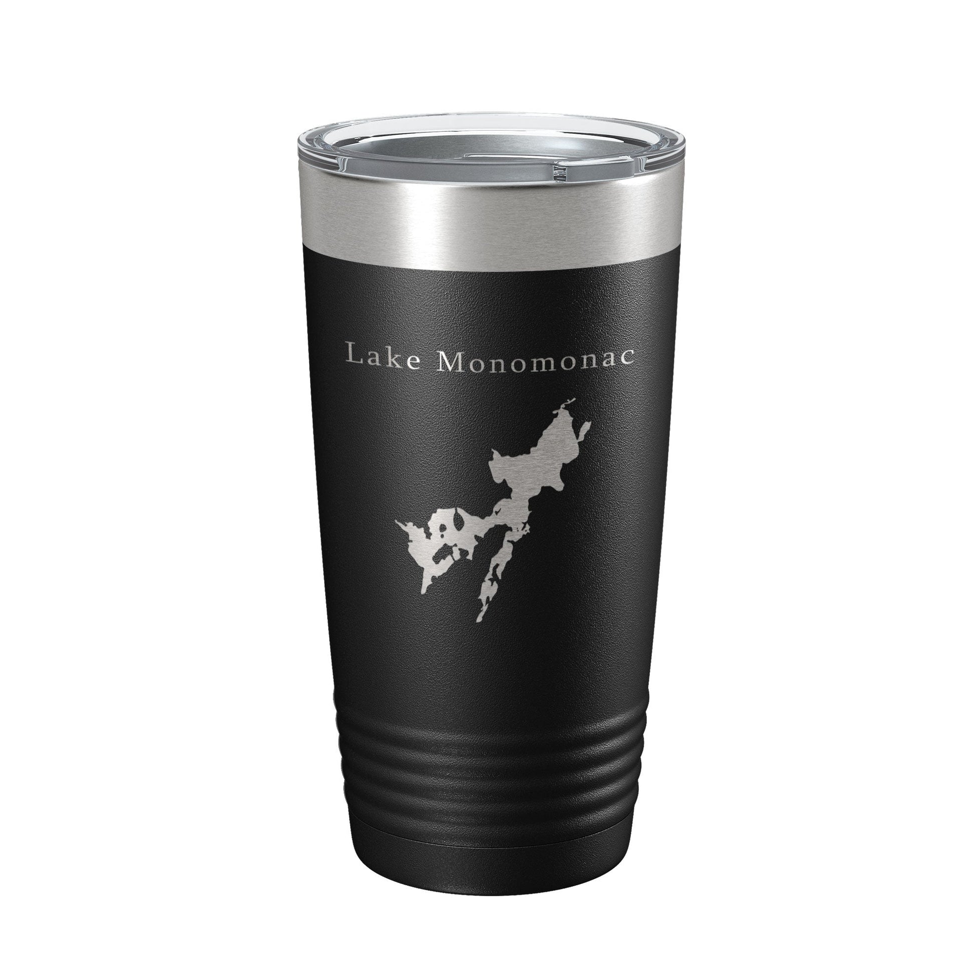 Lake Monomonac Map Tumbler Travel Mug Insulated Laser Engraved Coffee Cup Massachusetts New Hampshire 20 oz-0