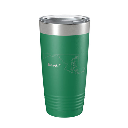 Maryland Tumbler Home State Travel Mug Insulated Laser Engraved Map Coffee Cup 20 oz-9