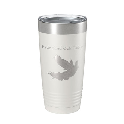 Branched Oak Lake Map Tumbler Travel Mug Insulated Laser Engraved Coffee Cup Nebraska 20 oz-7