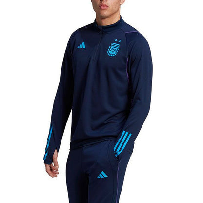 Argentina training technical Soccer sweat top 2022/23 navy - Adidas-1