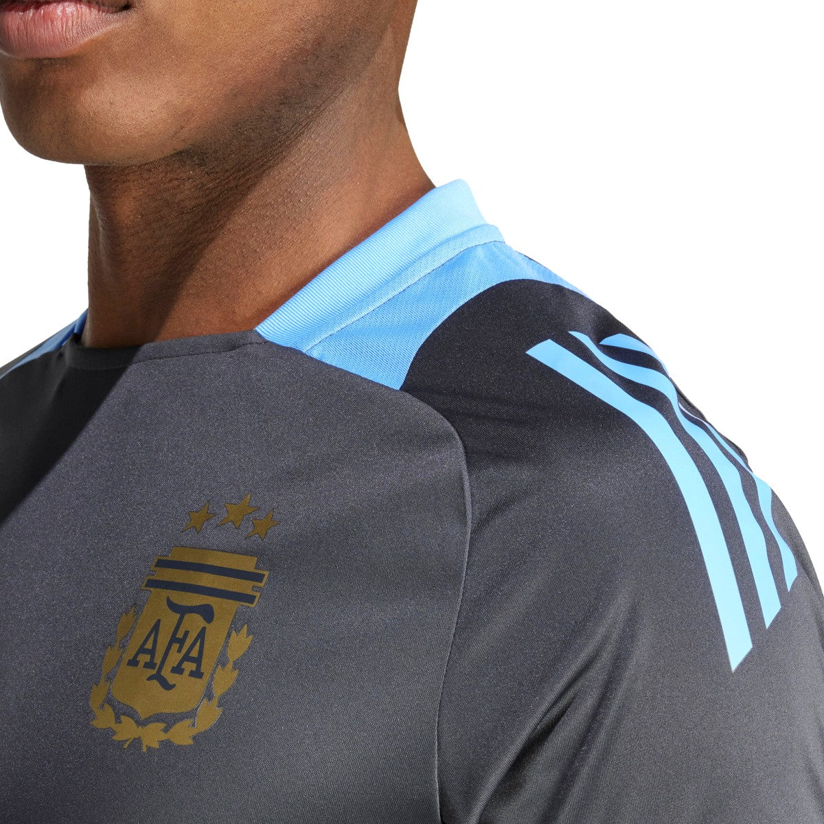 Argentina grey s/s players training set 2024/25 - Adidas-3