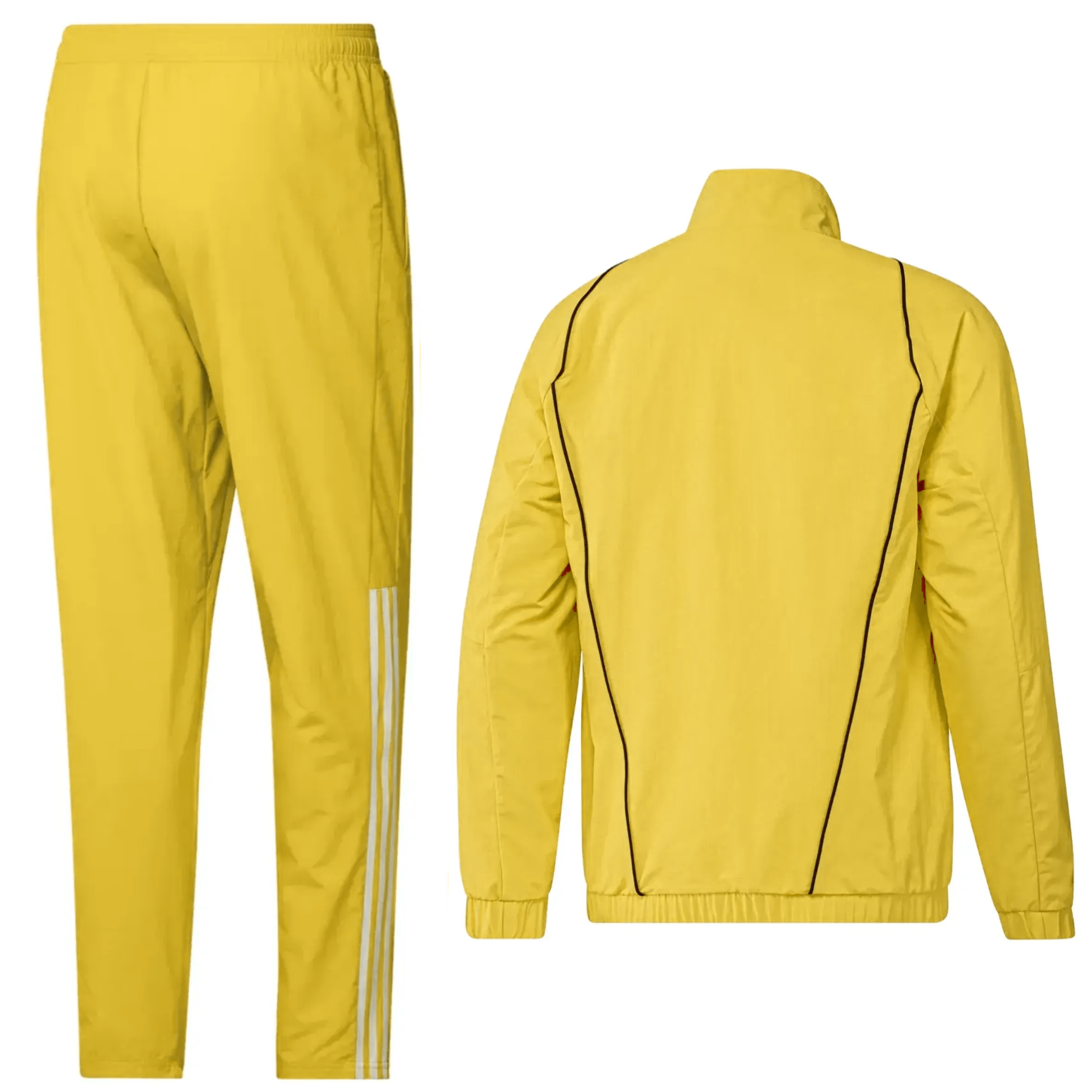 Juventus yellow training presentation Soccer tracksuit 2024 - Adidas-1