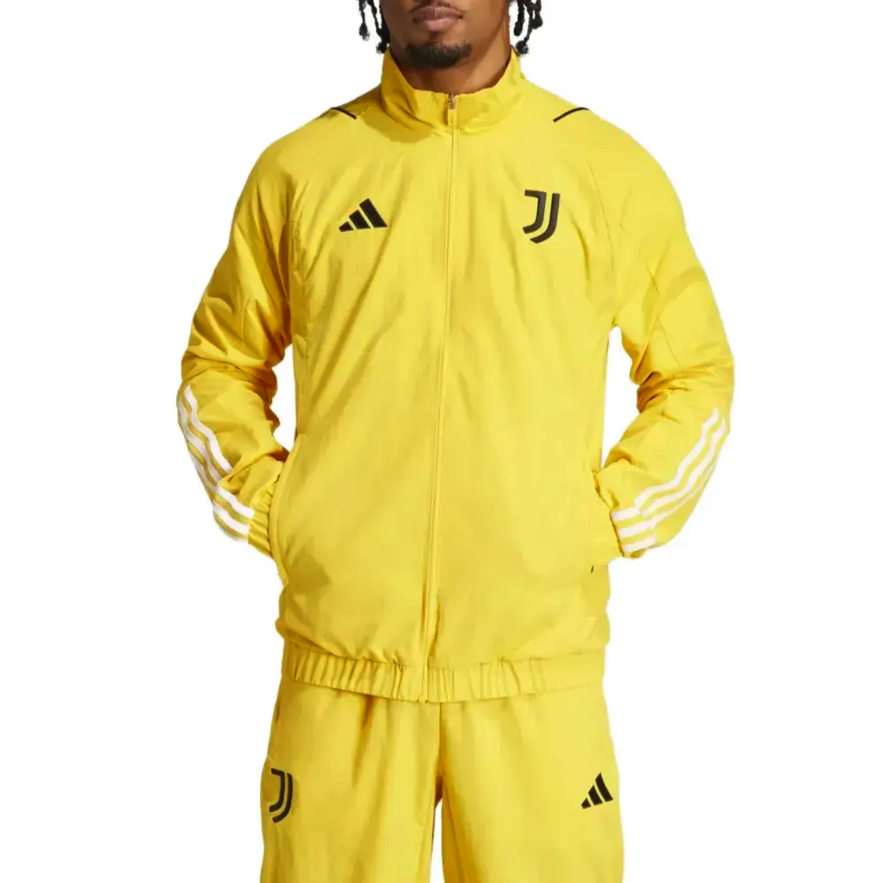Juventus yellow training presentation Soccer tracksuit 2024 - Adidas-2