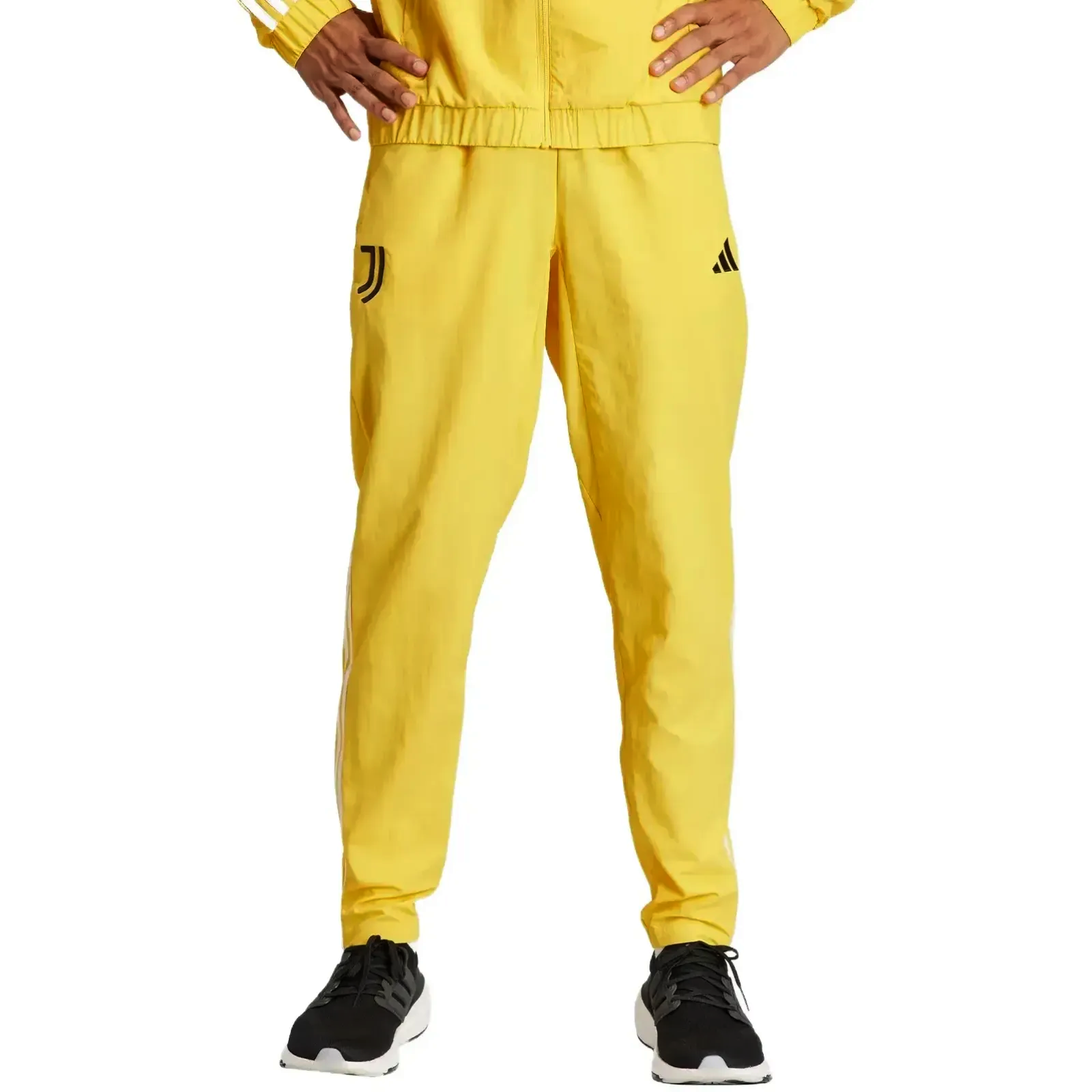 Juventus yellow training presentation Soccer tracksuit 2024 - Adidas-4