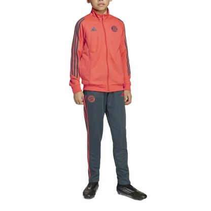 Kids - Bayern Munich Training Presentation Bench Tracksuit 2025/26 - Adidas-1