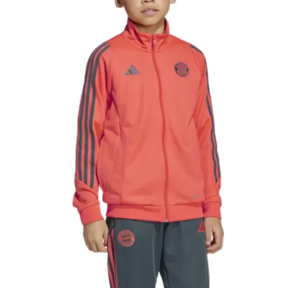 Kids - Bayern Munich Training Presentation Bench Tracksuit 2025/26 - Adidas-0