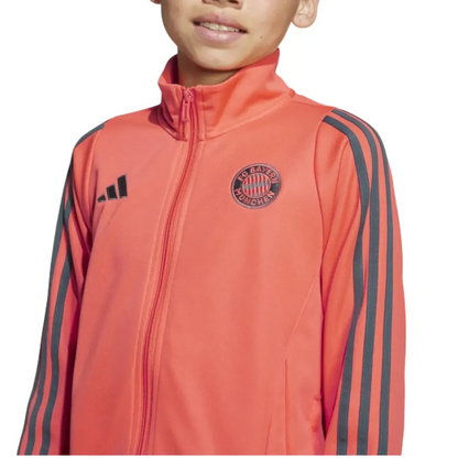 Kids - Bayern Munich Training Presentation Bench Tracksuit 2025/26 - Adidas-3