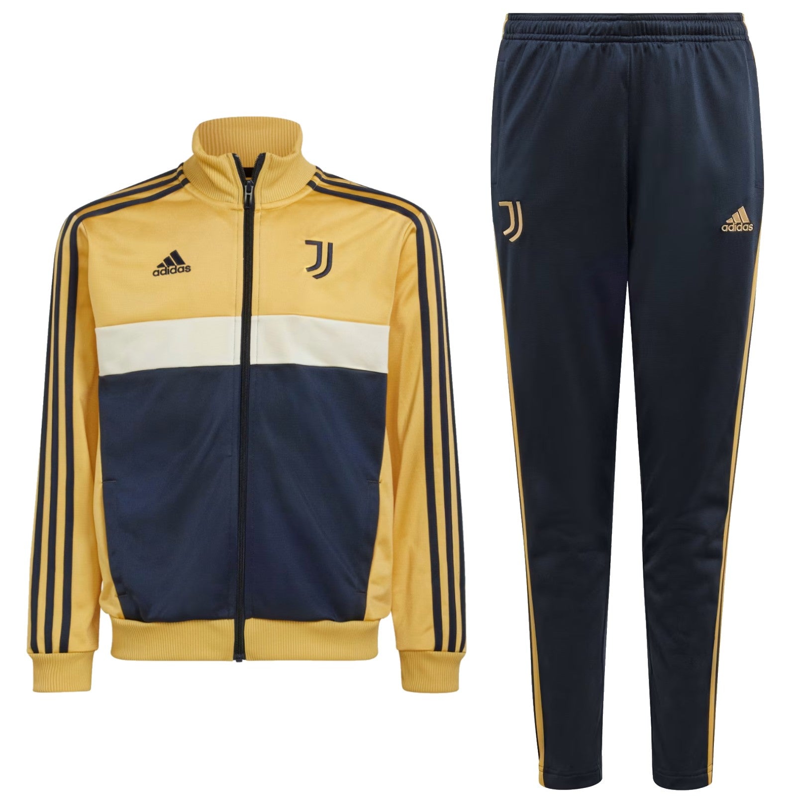 Kids - Juventus fanwear training presentation tracksuit 2024/25 - Adidas-0