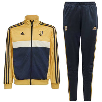 Kids - Juventus fanwear training presentation tracksuit 2024/25 - Adidas-0