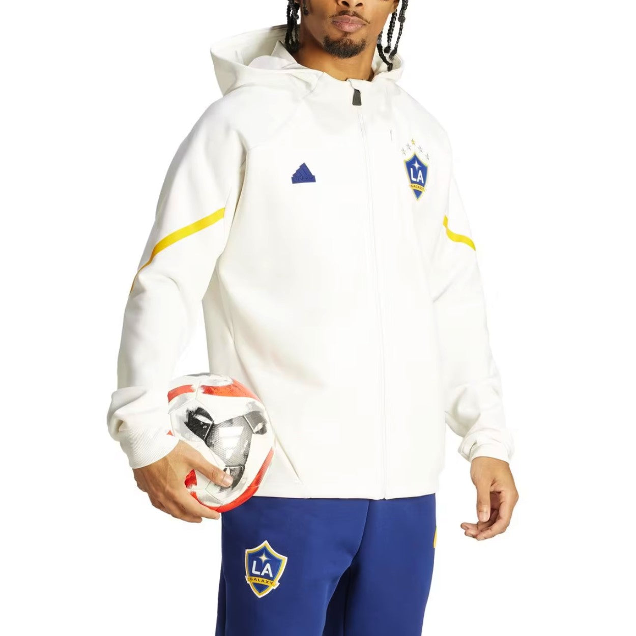 LA Galaxy pre-match presentation soccer tracksuit 2023/24 - Adidas-0