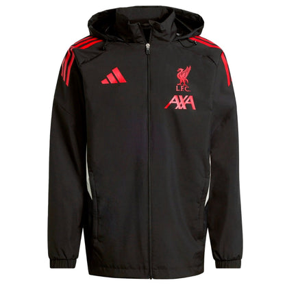 Liverpool FC black training rain jacket 2025/26 - Adidas-4