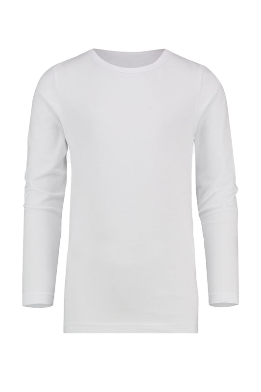 Active Star Men White Crew Neck Long Sleeve T-Shirt-0