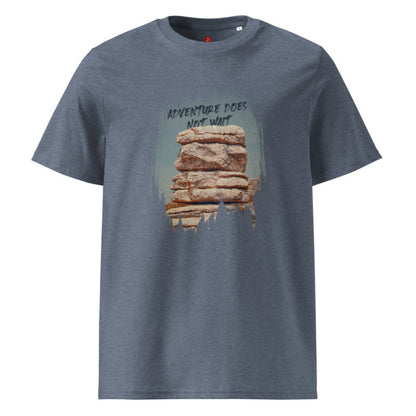 Adventure Does Not Wait - Organic Cotton T-Shirt – Rock Formation Design-1