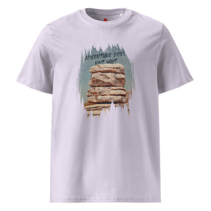 Adventure Does Not Wait - Organic Cotton T-Shirt – Rock Formation Design-3