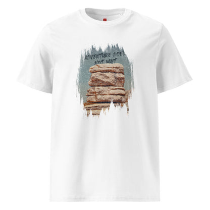 Adventure Does Not Wait - Organic Cotton T-Shirt – Rock Formation Design-4