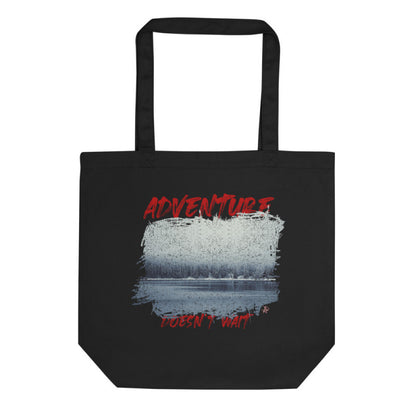 Adventure Doesn't Wait Lake Scene Organic Tote Bag-0
