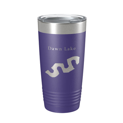 Dawn Lake Map Tumbler Travel Mug Insulated Laser Engraved Coffee Cup Arizona 20 oz-15