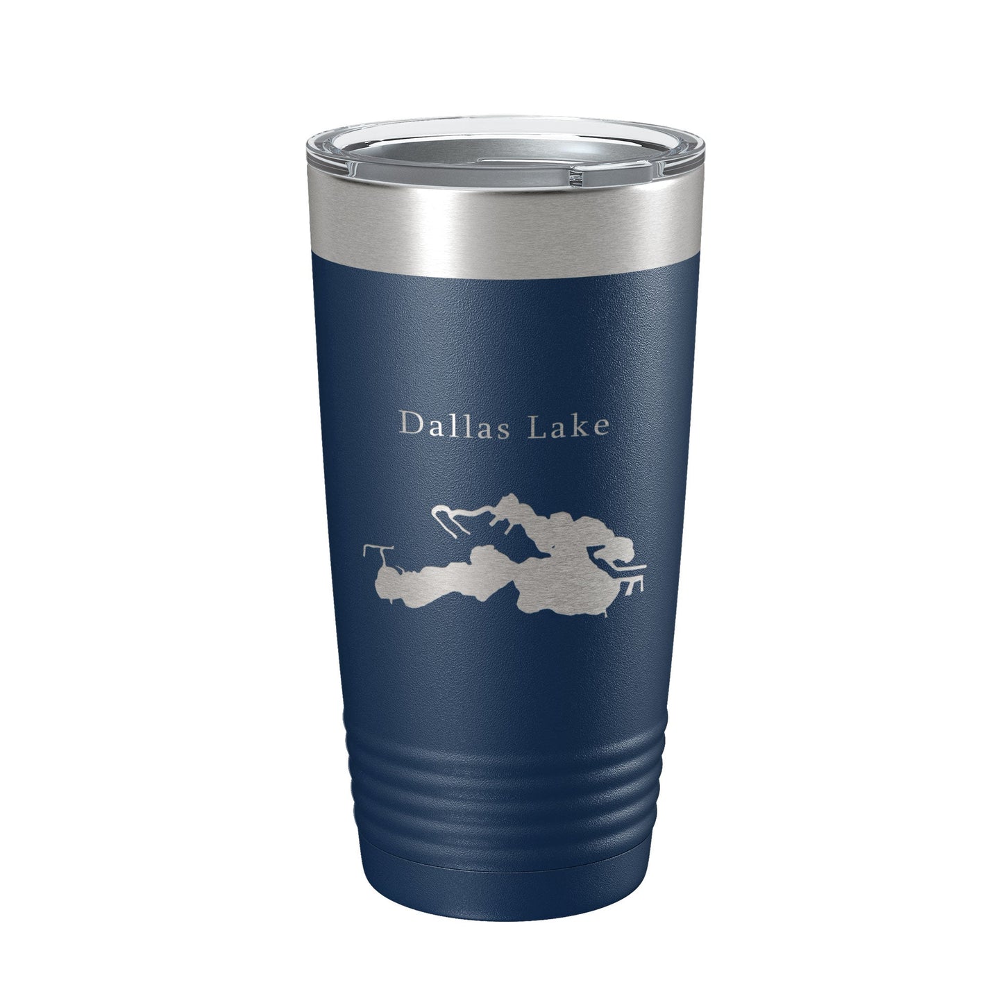 Dallas Lake Map Tumbler Travel Mug Insulated Laser Engraved Coffee Cup Indiana 20 oz-8