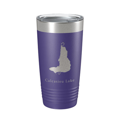 Calcasieu Lake Map Tumbler Travel Mug Insulated Laser Engraved Coffee Cup Louisiana 20 oz-15