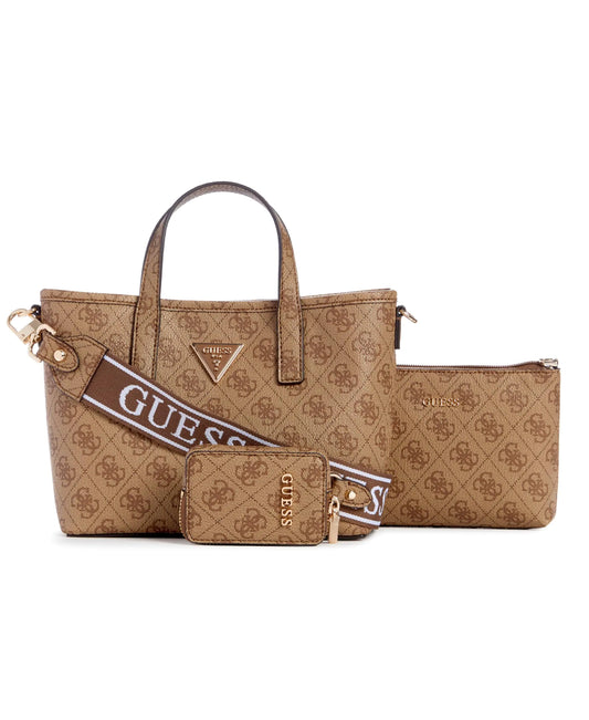 GUESS Latona Mini Tote Latte Logo