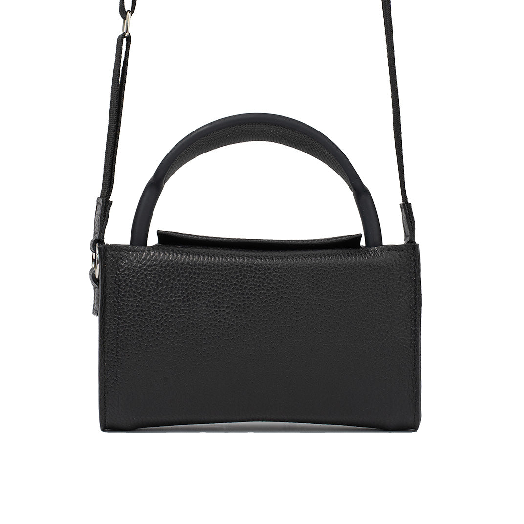 Leather Case with Adjustable Fabric Strap for AirPods Max (Black)-0