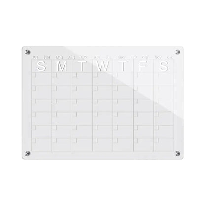 Acrylic Writable Dry Erase Weekly Meal Planner Board