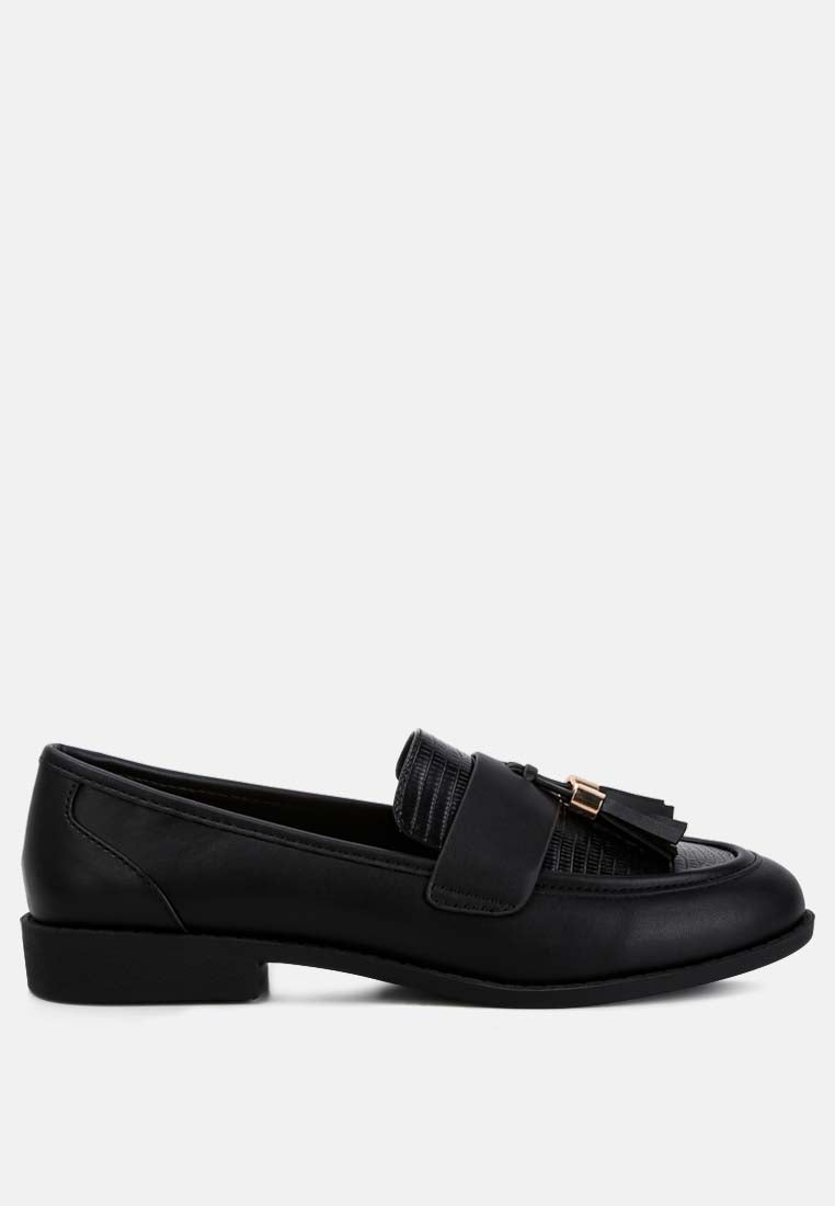 Alibi Tassels Detail Loafers-5